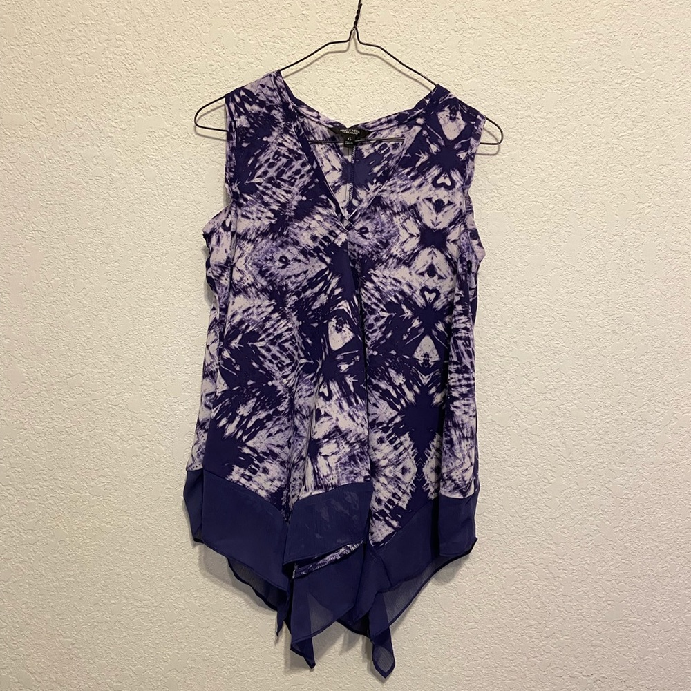Simply Vera Vera Wang Sleeveless Tye-dye Blouse